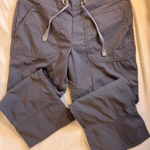 Prana Bliss Capri Pants Hiking Athleisure Gray XS